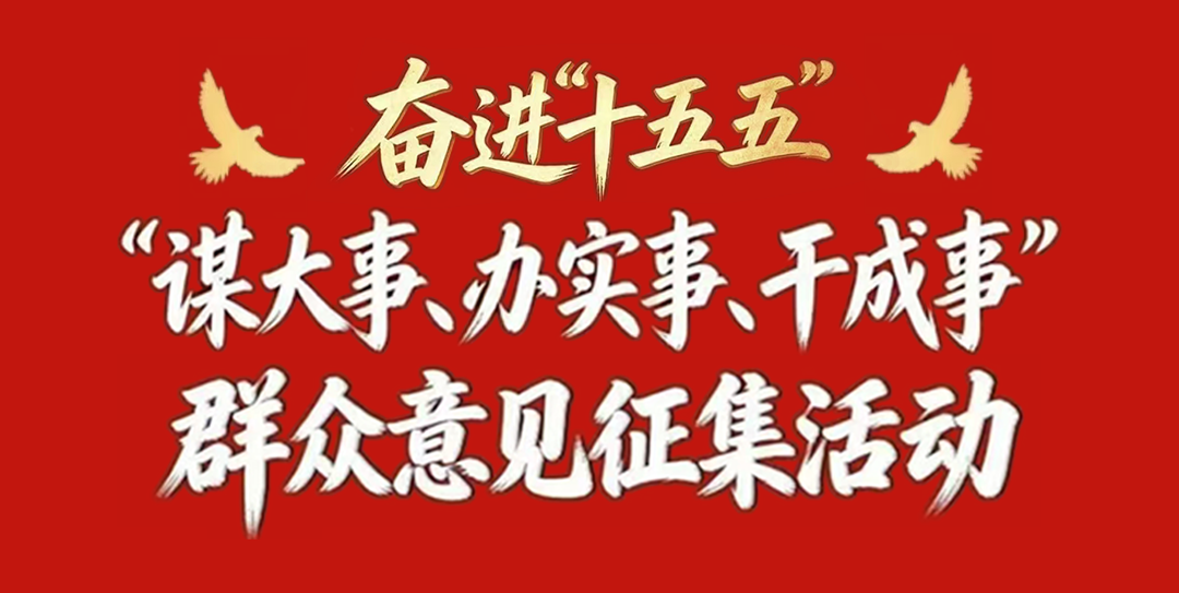 奋进“十五五”“谋大事、办实事、干成事”群众意见征集活动